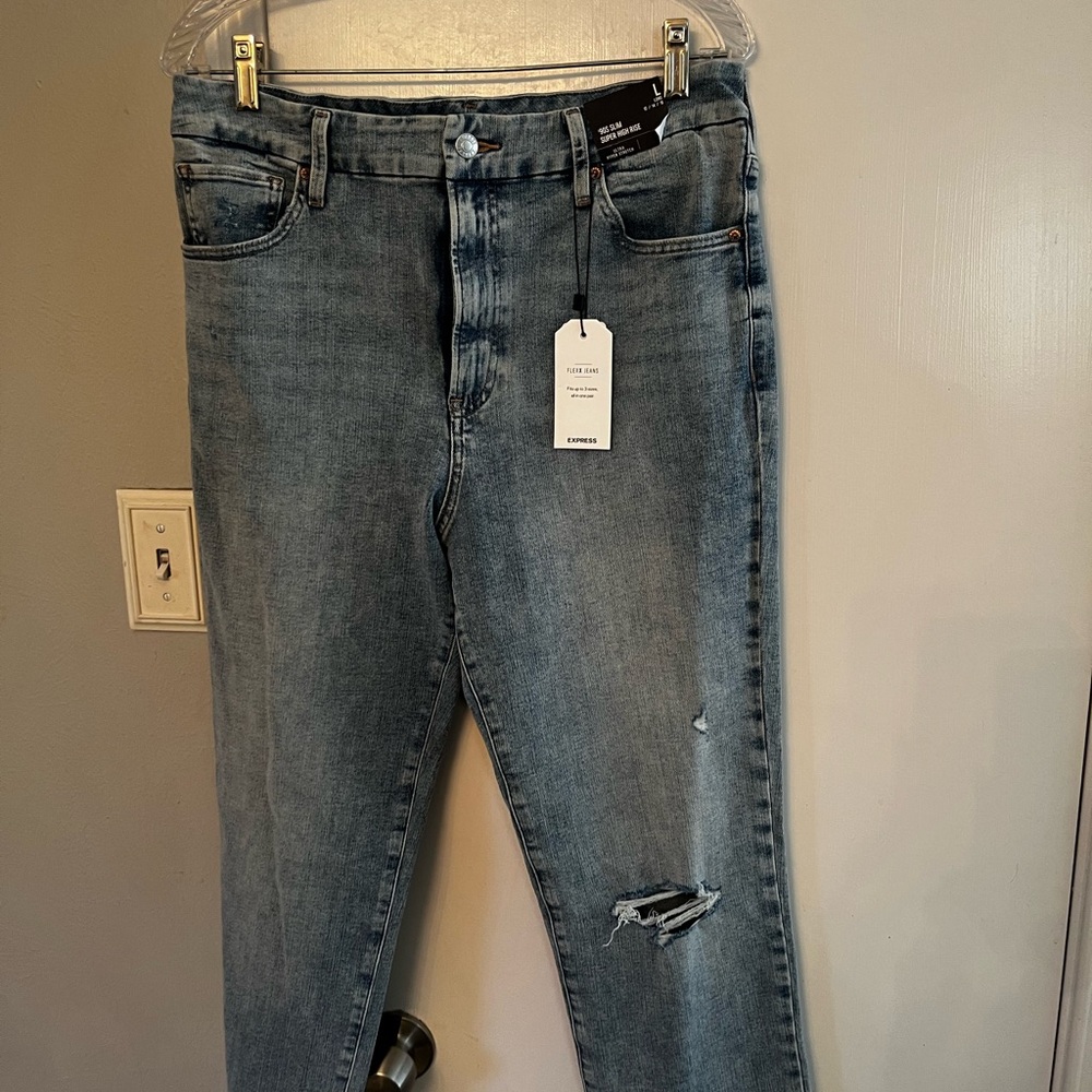 Express Blue Jeans straight leg